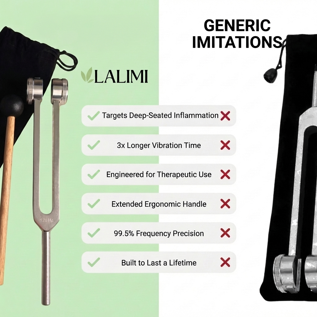 Lalimi Healing Fork 128Hz – Targeted Pain & Stress Relief Tool